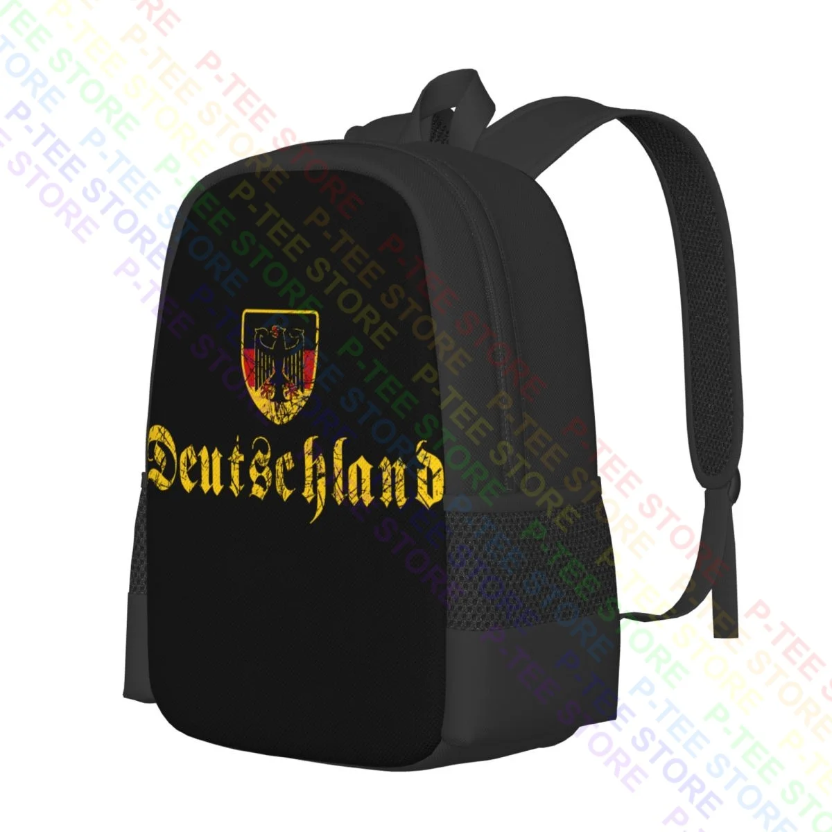 Deutschland Berlin Germany Crest German SoccerBackpack Large Capacity Vintage Gym Tote Bag