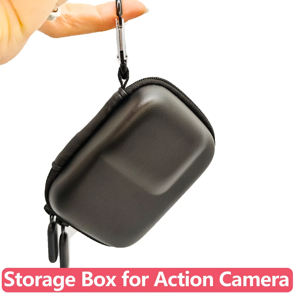 Storage Box Protective Housing Case with Hook for GoPro Hero 13 12 11 10 9 DJI OSMO Action 5 PRO 4 3 2 SJCAM Action Camera