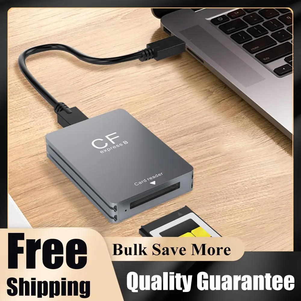

Устройство для чтения карт CFexpress Type B с кабелем USB C/A, портативный кардридер CF Express, поддержка Android/Windows/OS для SLR-камер