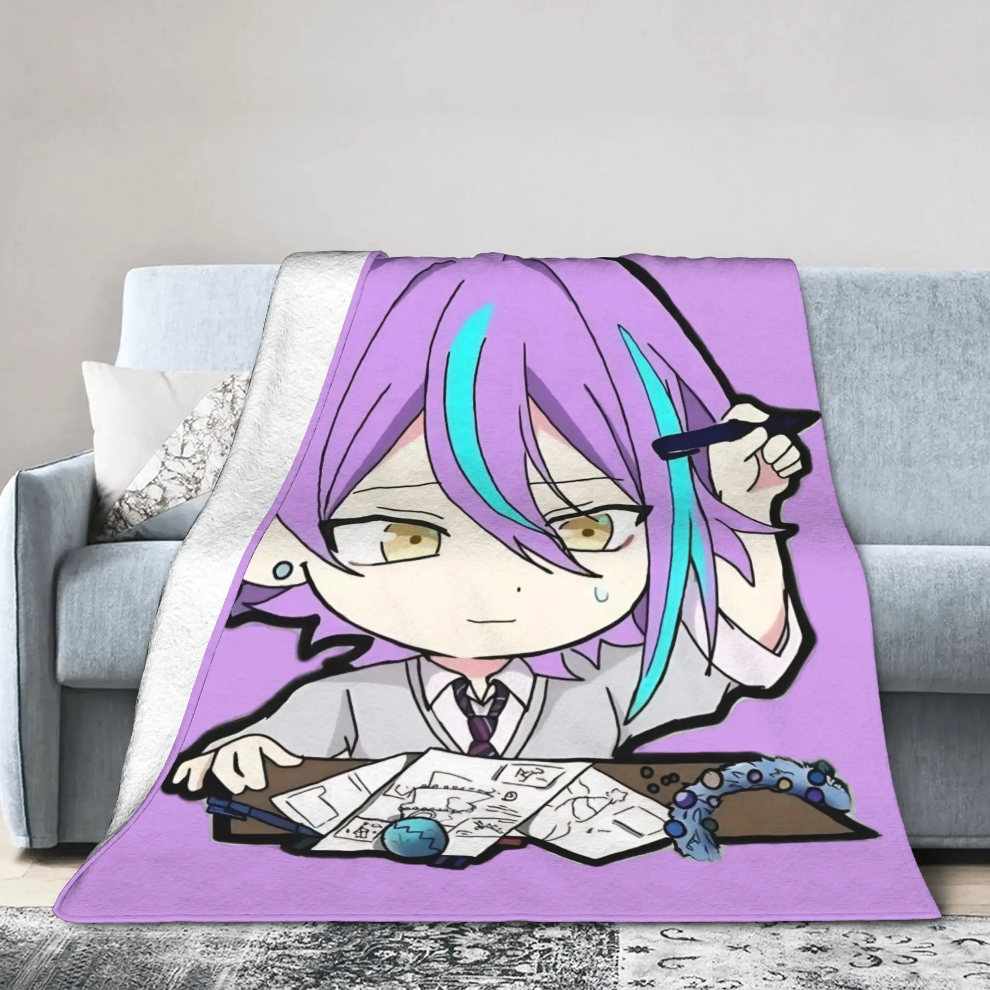 Rui Kamishiro Blanket Cover Singer Anime Fleece Throw Blanket Bed Sofa Decoration Soft Warm Bedspreads