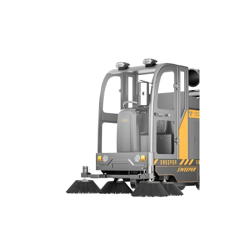 Driving sweeper, closed sweeper, industrial factory workshop property road sanitation sweeper