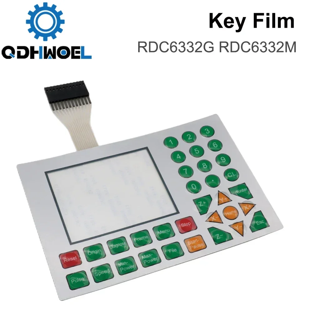 QDHWOEL Ruida Control Cards Membrane Switch for RDLC320-A RDC6332M RDC6442S RDC6332G RDC6442G Panels Key Film Keyboard Mask