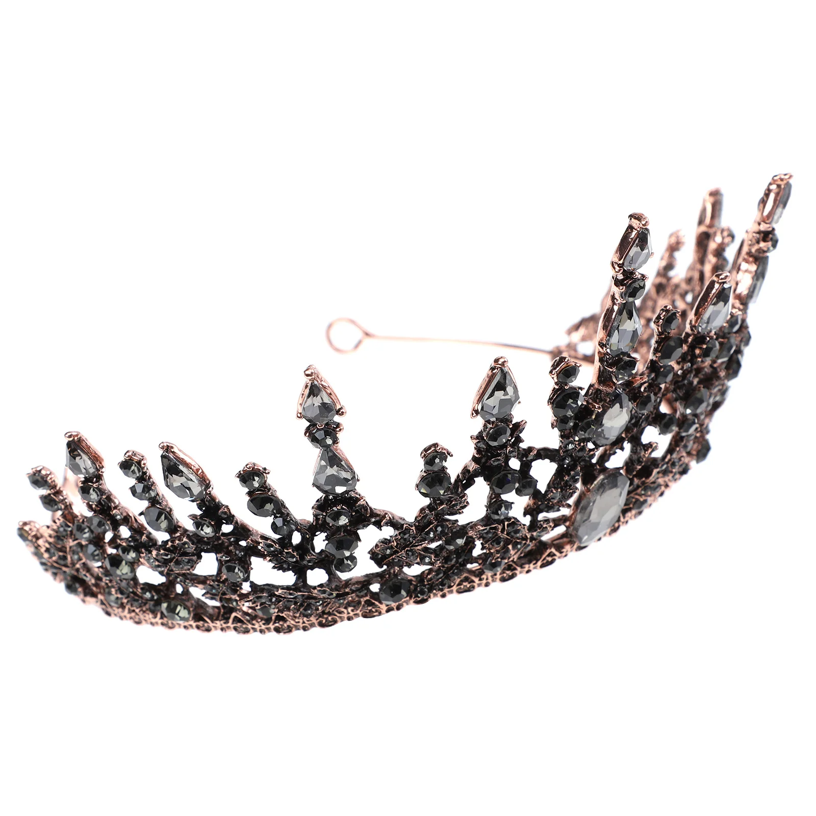 

1pc Birthday Crown Accessory Baroque Style Alloy Rhinestone Women Hair Decor Tiara For Wedding Party Prom Women Hair Decor