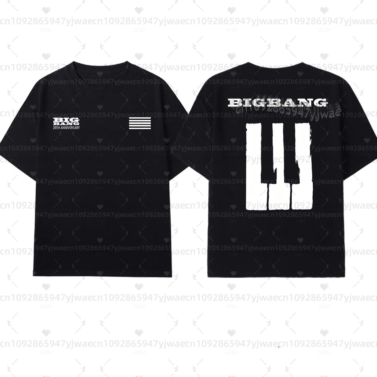 Bigbang 20th Anniversary Concert T-Shirt G-Dragon fans Short