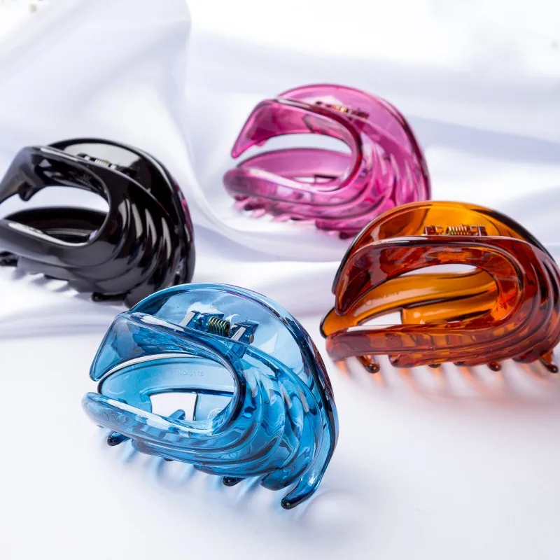 8cmLong Large Size Hair Claws Hair Crab for Girls Thick Hair Accessories Headwear Water Proof Side Slide Hair Clips