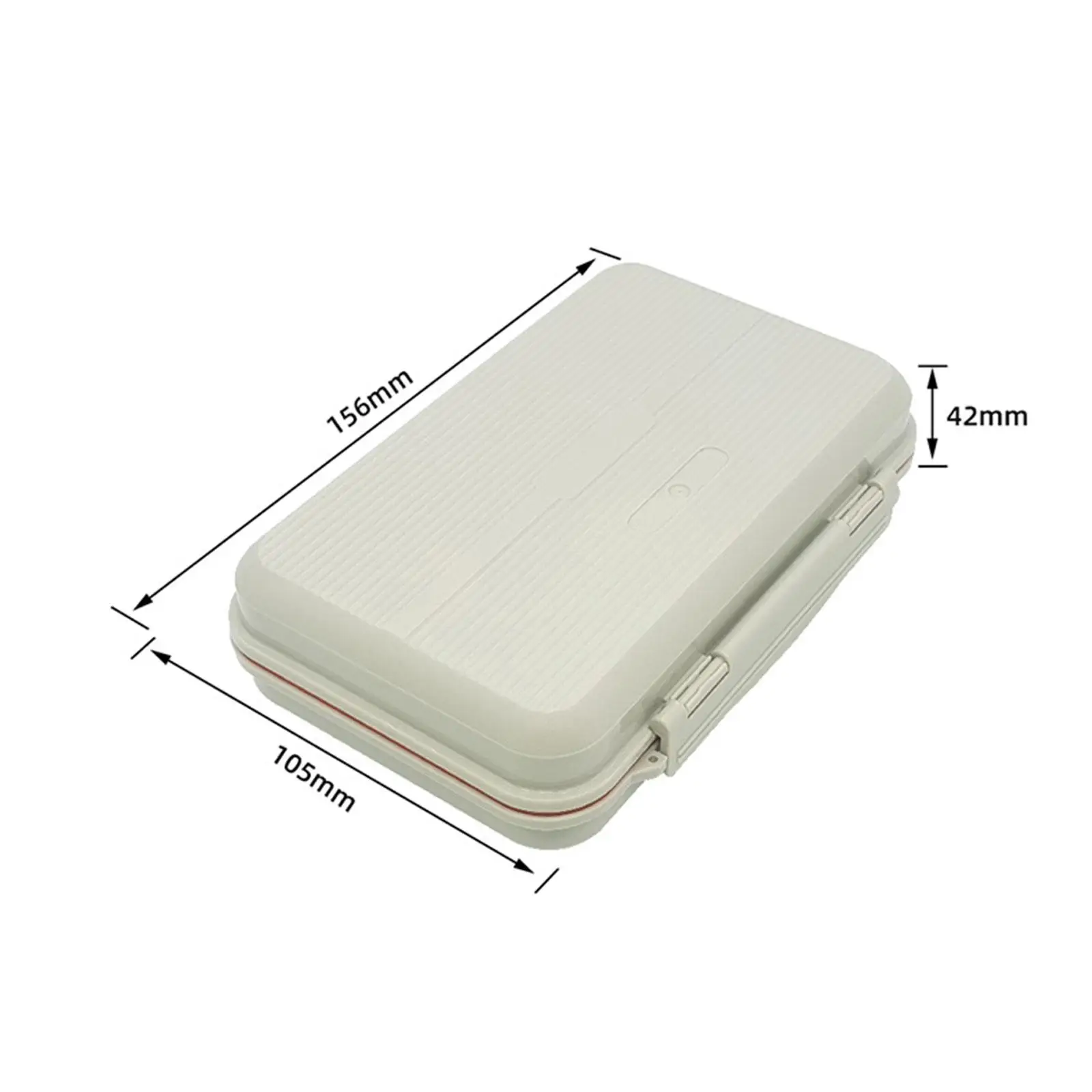 Waterproof Fly Box Fly Holder, Foam Insert Pocket, Multifunctional Fly Fishing Storage Case for Bass Trout Gear Fishing Lures