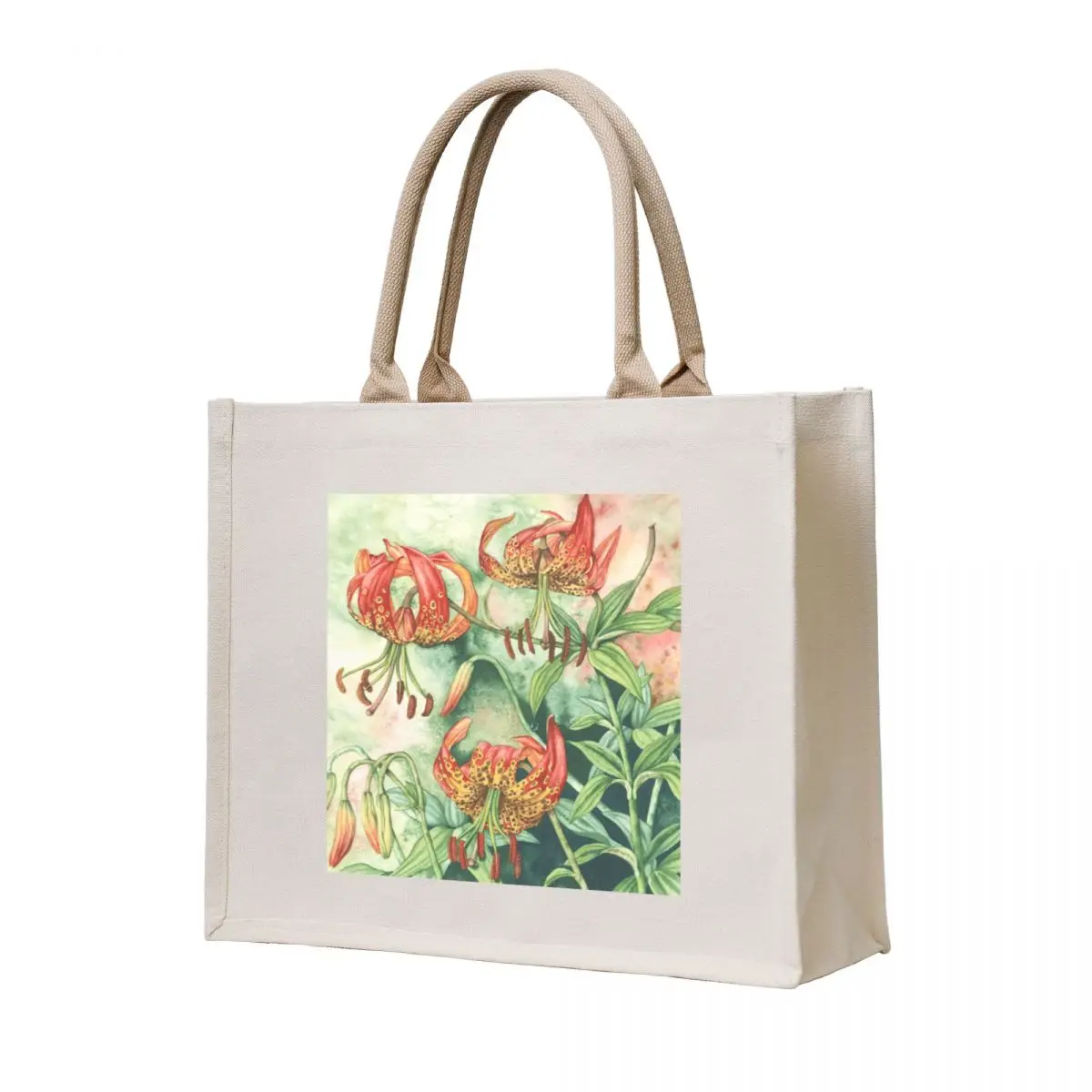 

Panther Lily (watercolour on paper) Tote Bag sac pour femme Women's shopping bag tote bag woman