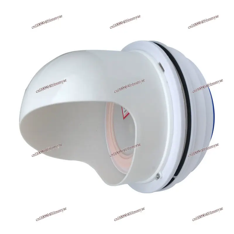 Kitchen range hood exhaust pipe check valve outdoor through wall hood rainproof and windproof