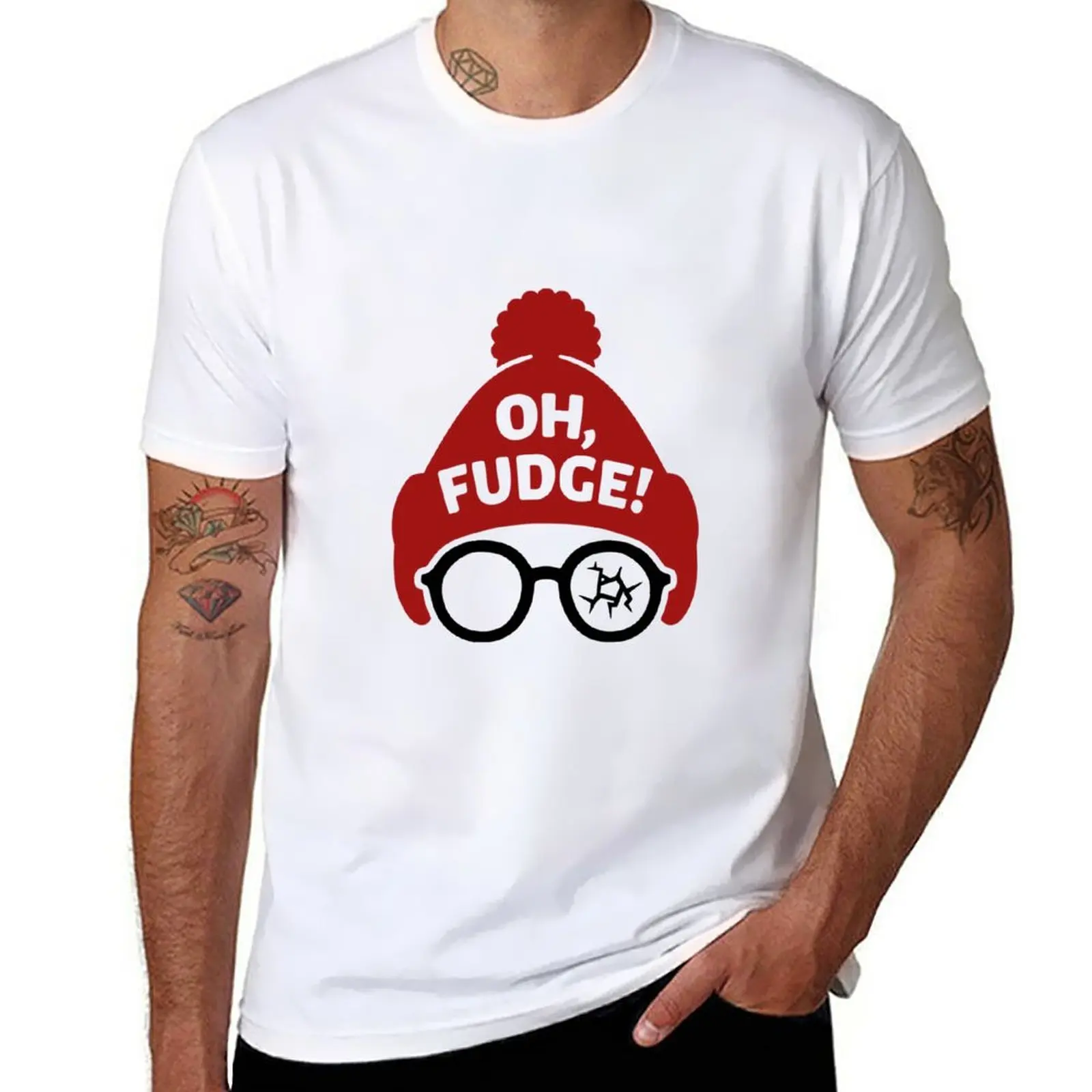 Oh Fudge! Shirt, A Christmas Story Shirt, Christmas Story Ralphie, Gift for Friends, Funny Christmas Shirt BLACK T-Shirt