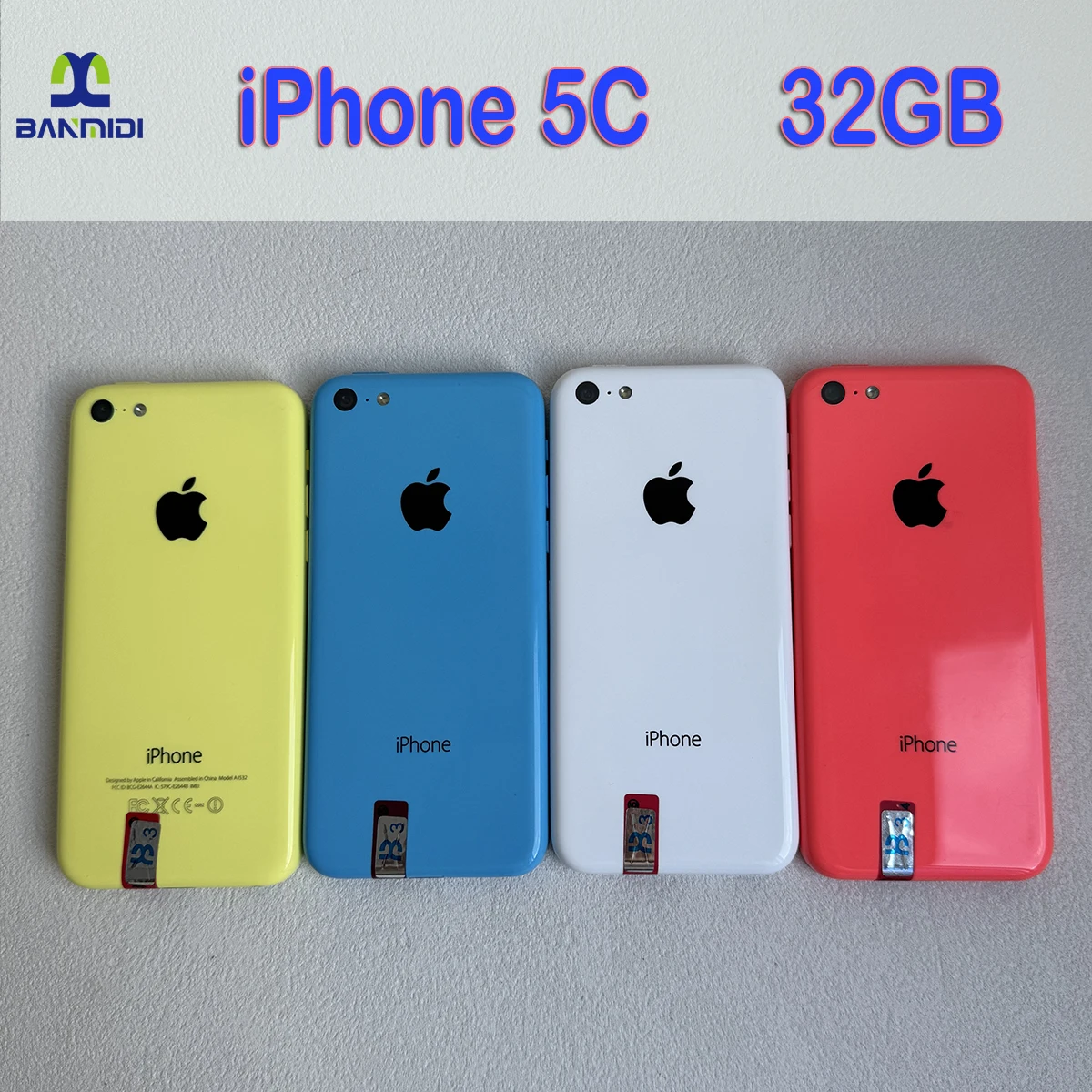 Apple iPhone 5C 3G Teléfono móvil 4.0 Pantalla de visualización Teléfono celular de doble núcleo 32 GB ROM Teléfono antiguo desbloqueado
