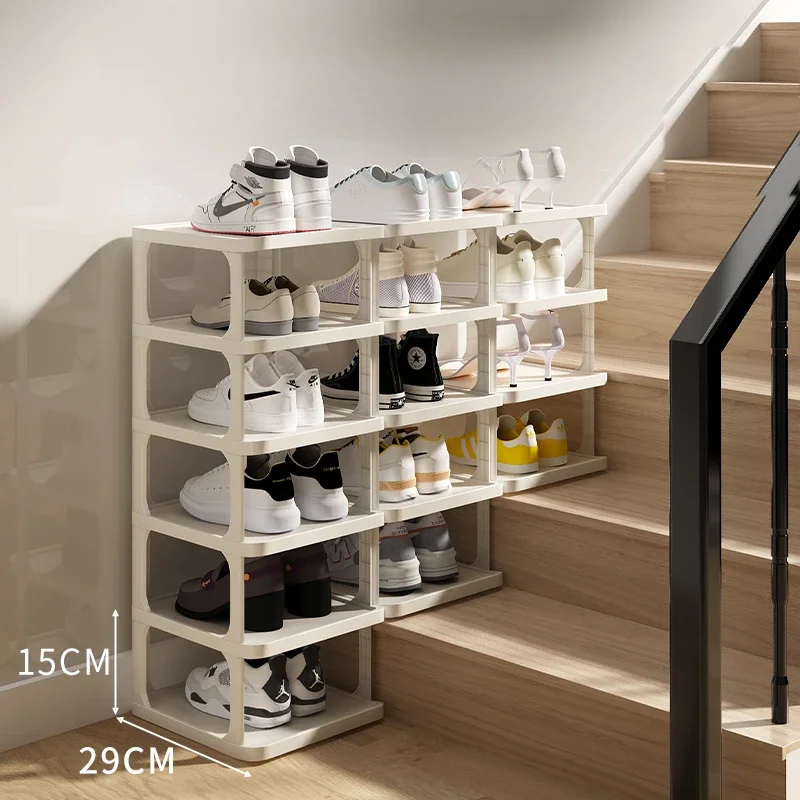 Simplicity Plastic Cabinets Shoerack Shoe Modern Rack Organizer Cabinet Storage Furniture Living Room Vertical Space Saving