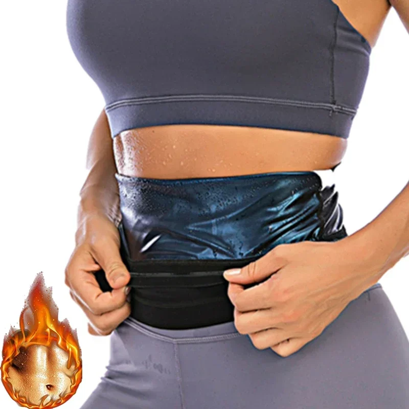 Cinturón de sudoración para Sauna caliente para mujer, moldeadores de cuerpo, entrenador de cintura, entrenamiento adelgazante, cinturón de Fitness para gimnasio, ropa moldeadora para quemar grasa en el Abdomen