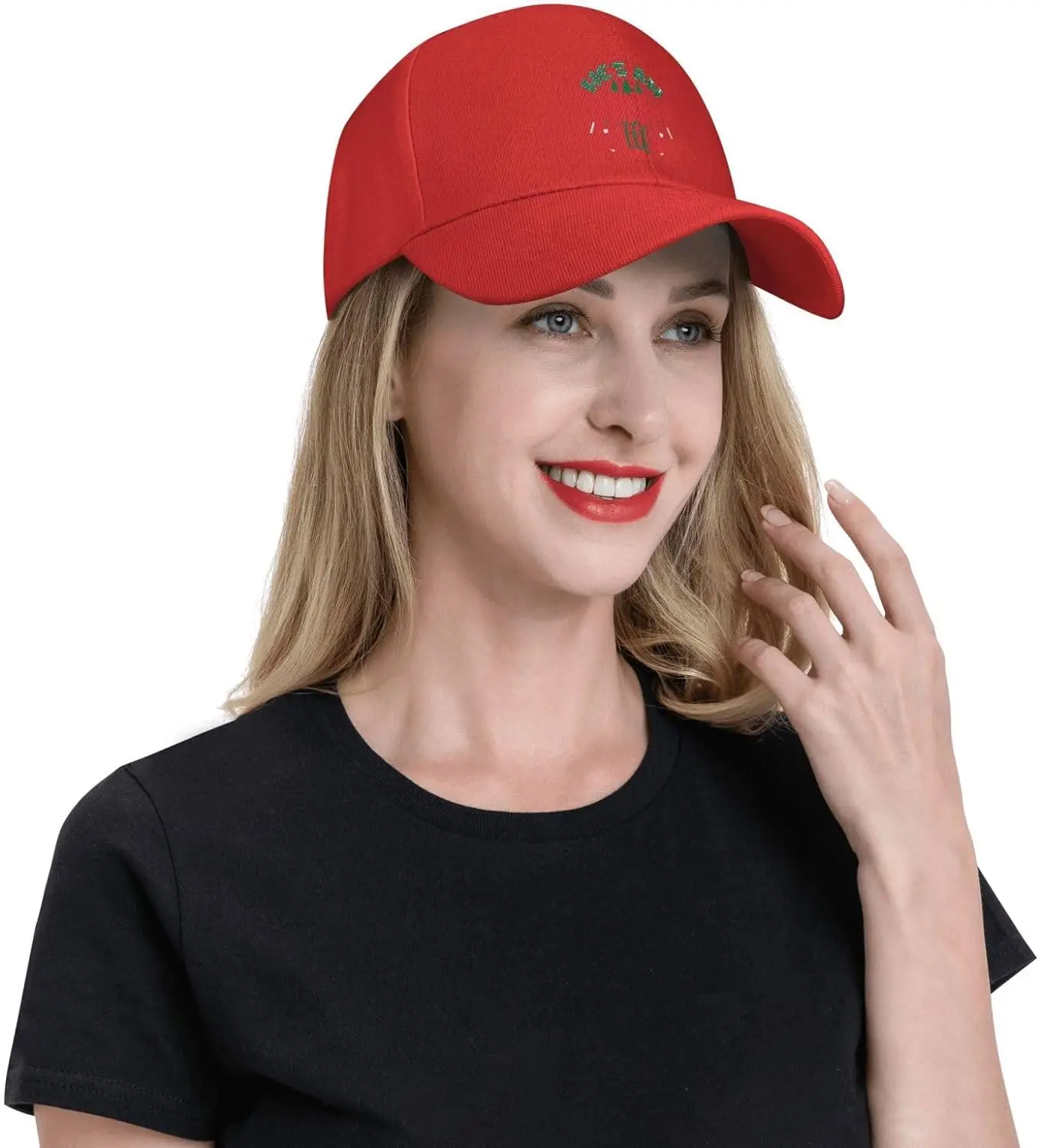 He's an Angry Elf Distressed Dad Hats for Men 90s Washed Cotton Adjustable Strapback Cap Hats image 5