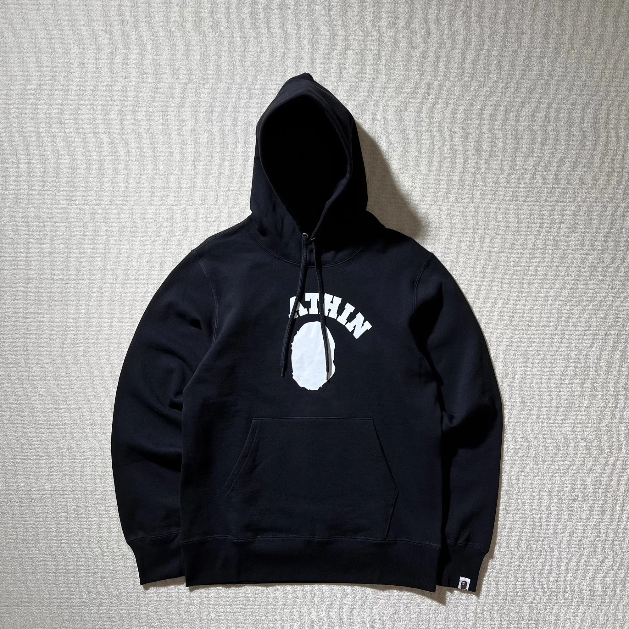 Heavyweight Fleece Hoodie Sweatshirt for Men Shanghai 25AW Standard Fit Cotton Long Sleeve round Neck Warm Casual Style QN4074