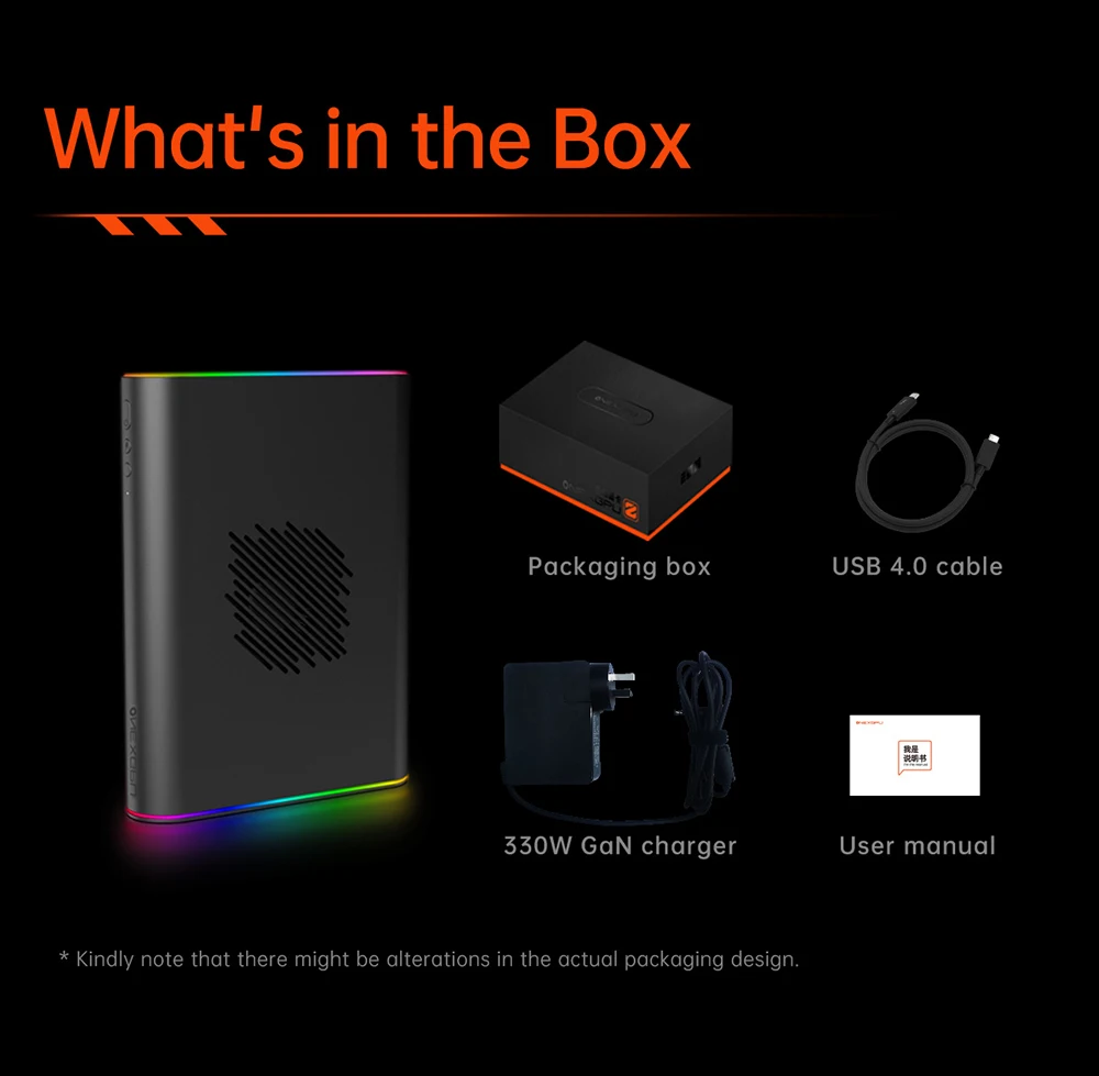 أحدث وحدة معالجة الرسومات الخارجية Onexplayer OnexGpu 2 مع Storage12GB AMD Radeon RX 780OM قاعدة توسيع الرسومات Oculink USB 4 #6