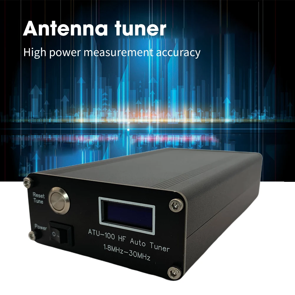 ATU-100 HF Auto Tuner por N7DDC + 0,91 OLED V3.1 Sintonizador de Antena Automática Sintonizador de Antena HF Portátil 1.8MHz-30MHz