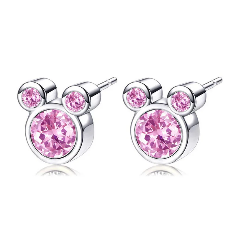 High Quality 925 Zircon Silver Plated Earrings Suitable for Girls, Children, Cute Women, Crystal Earrings, Jewelry, Gift Gold
