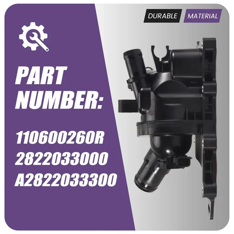 1 PCS Thermostat Housing 110600260R 2822033000 A2822033300 Replacement Parts Accessories For Renault Captur Clio Megane Scenic 4