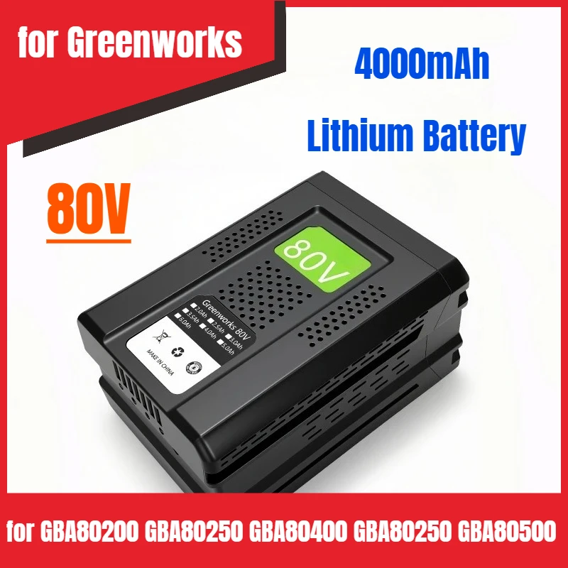

80V Replacement Rechargeable Battery for Greenworks Lithium Battery for GBA80200 GBA80250 GBA80400 GBA80250 GBA80500