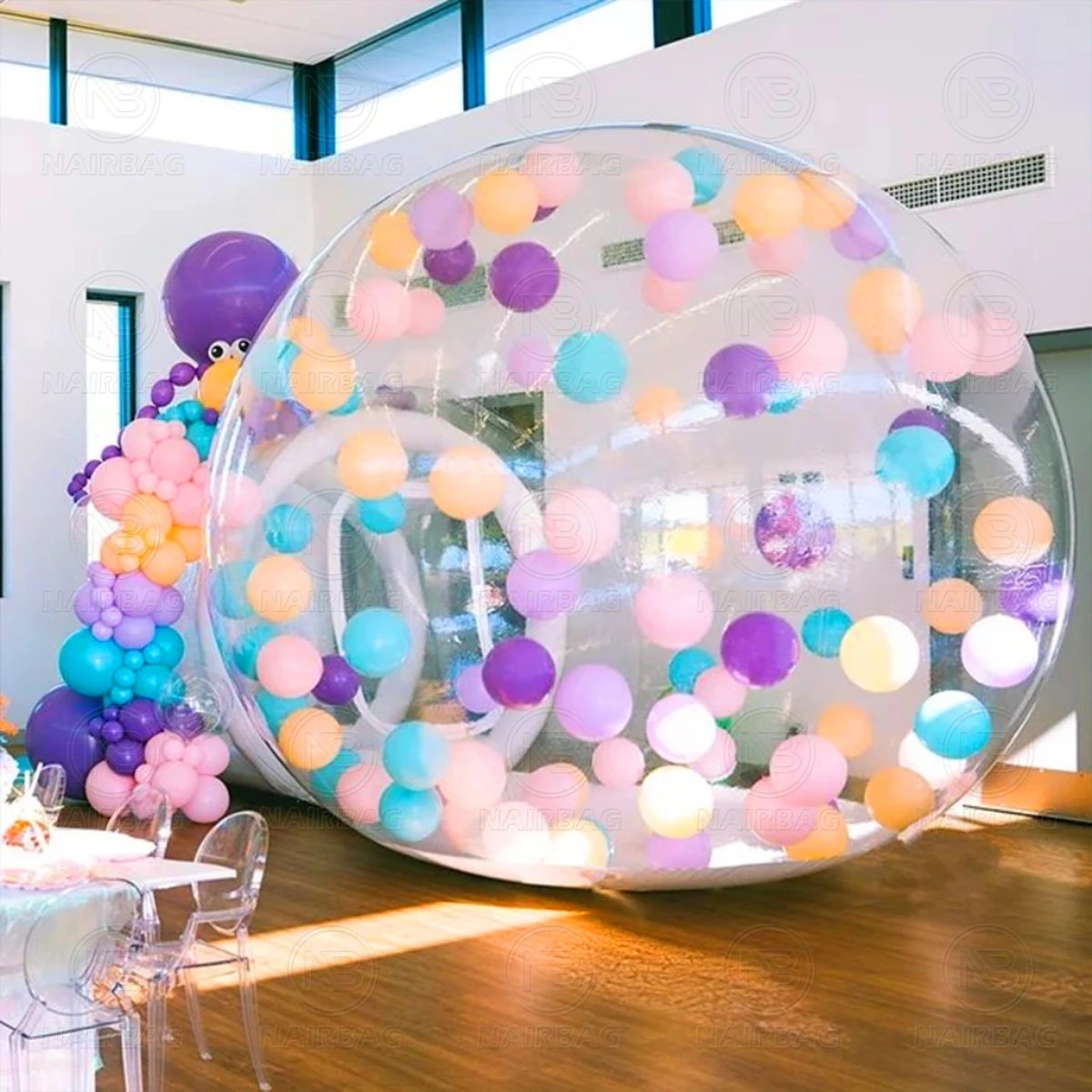 Nairbag Kids Party Inflatable Bubble House Commercial Pvc Bubble Tent Air Dome For Wedding Event Party Decorations