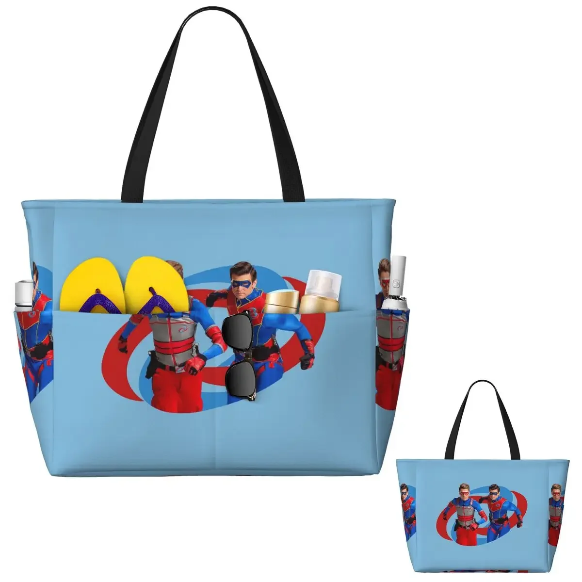 Henry Danger - Action Log Beach Tote Bag Sport Gym Yoga Duffle Large Tote Bag Women Travel Bag Fitness bag