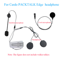 For Cardo PACKTALK Edge Motorcycle Bluetooth intercom  headphoneHardwire microphone Flexible cord microphone set