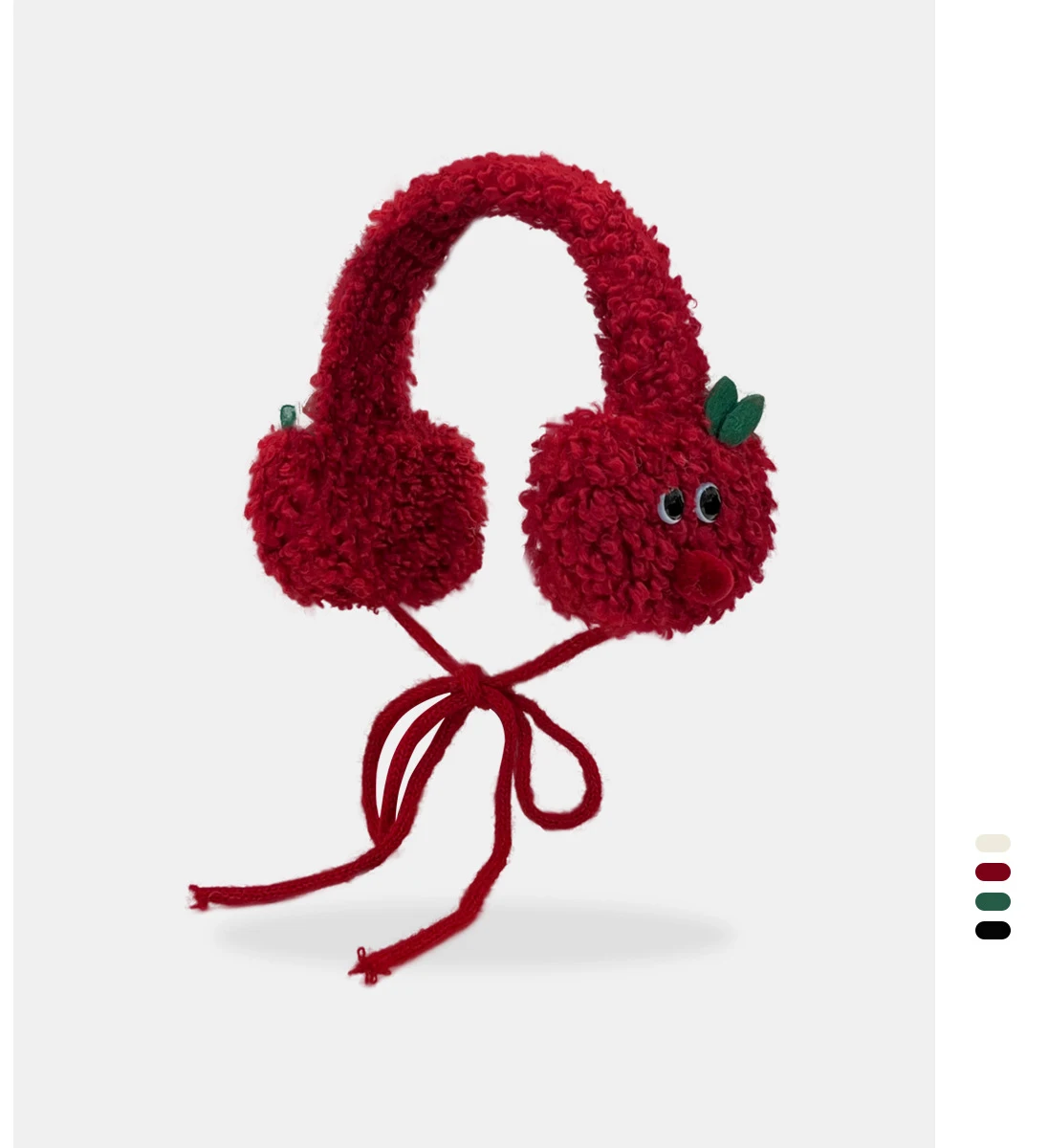 

New Korean Autumn and Winter apple Earmuffs for Women Cycling Warm Everything with Fun Ear Protectors