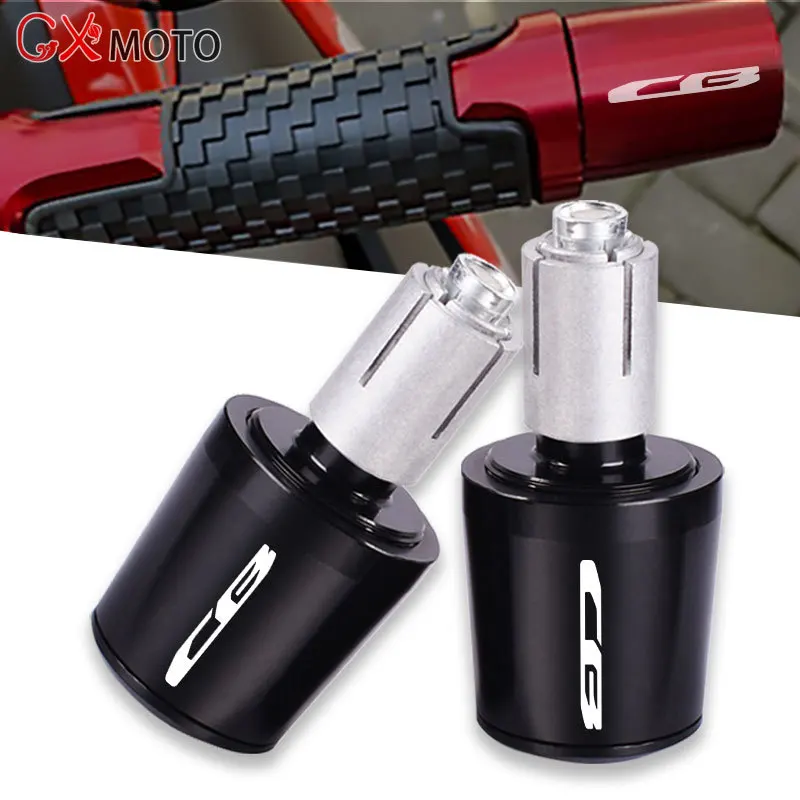 

For Honda CB125R CB150R CB190R CB250R CB300R CB400 CB500X CB500R CB650F CB1100 Motorcycle CNC Handlebar Grips Cap End Plugs