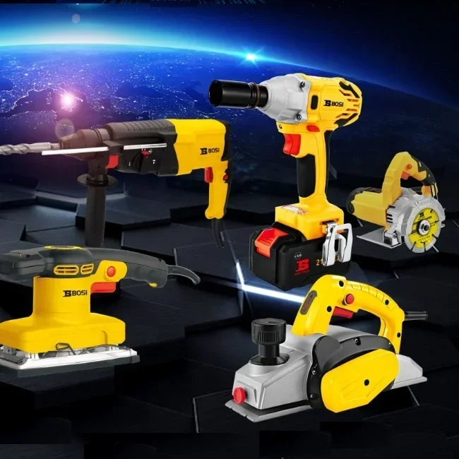 Intelligent Voice Broadcast System 20V Li-ion Battery Impact Hammer With Laser