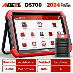 2024 Ancel DS700 Professional Car Diagnostic Auto Tool Bi-directional TPMS Programming Online Coding OBD2 Scannner PK Thinkcar