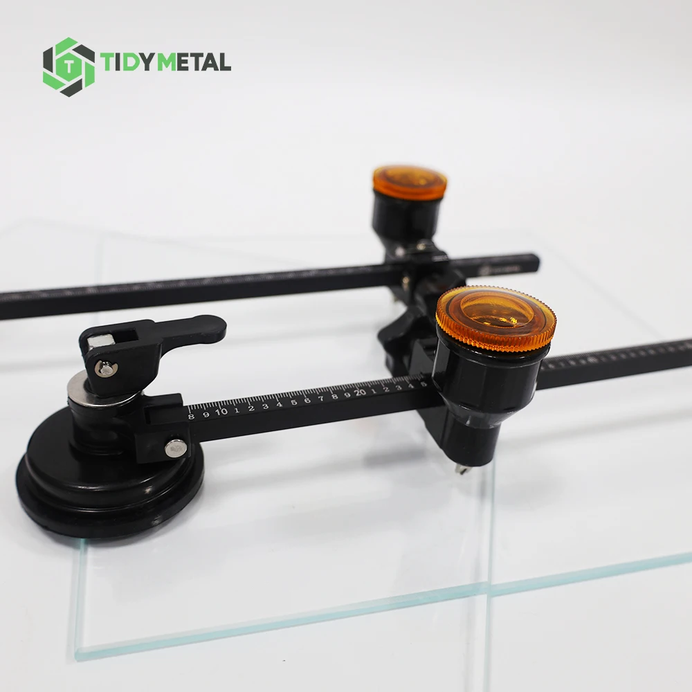 Hot Selling Glass Circle Cutter Window Hole Opener Powerful Suction Cup Rotary Adjustable Cutting Head Home Glass Cutting Tool