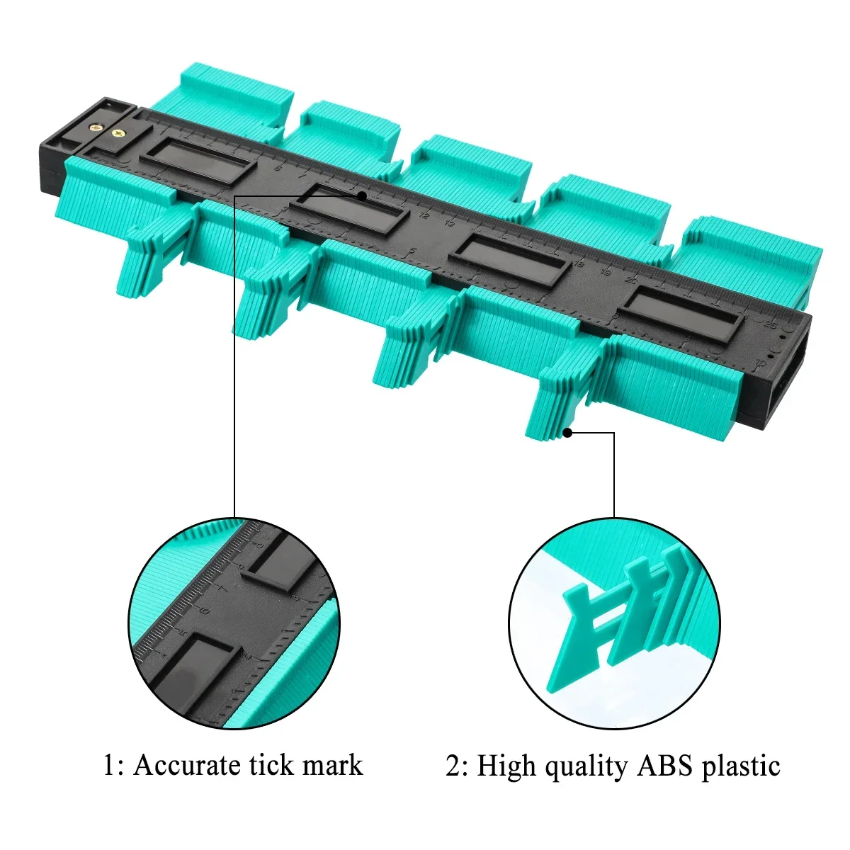 12/14/25/50cm Contour Gauge Plastic Profile Copy Contour Gauges Standard Wood Marking Tool Tiling Laminate Tiles Tool