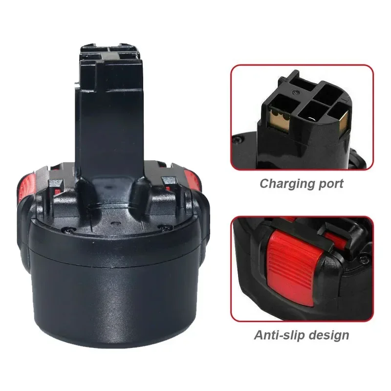 9.6V 6800mAh Ni-MH Rechargeable Battery For Bosch PSR 960 BH984 BAT048 BAT119 L50 Power Tools Replace Battery