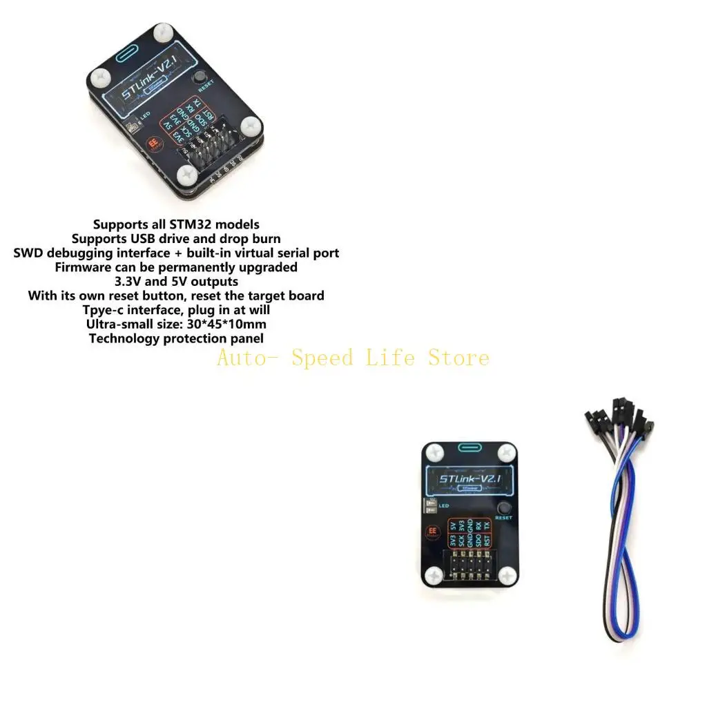 

02DA Мощное stlink v2.1 Emulator Eduction Eduction Deving Deving Gulding и для игры