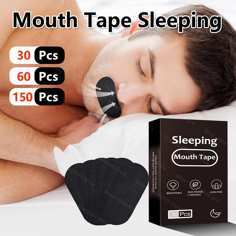 30/150Pcs Anti Snoring Mouth Tape Better Sleeping Mouth Brea