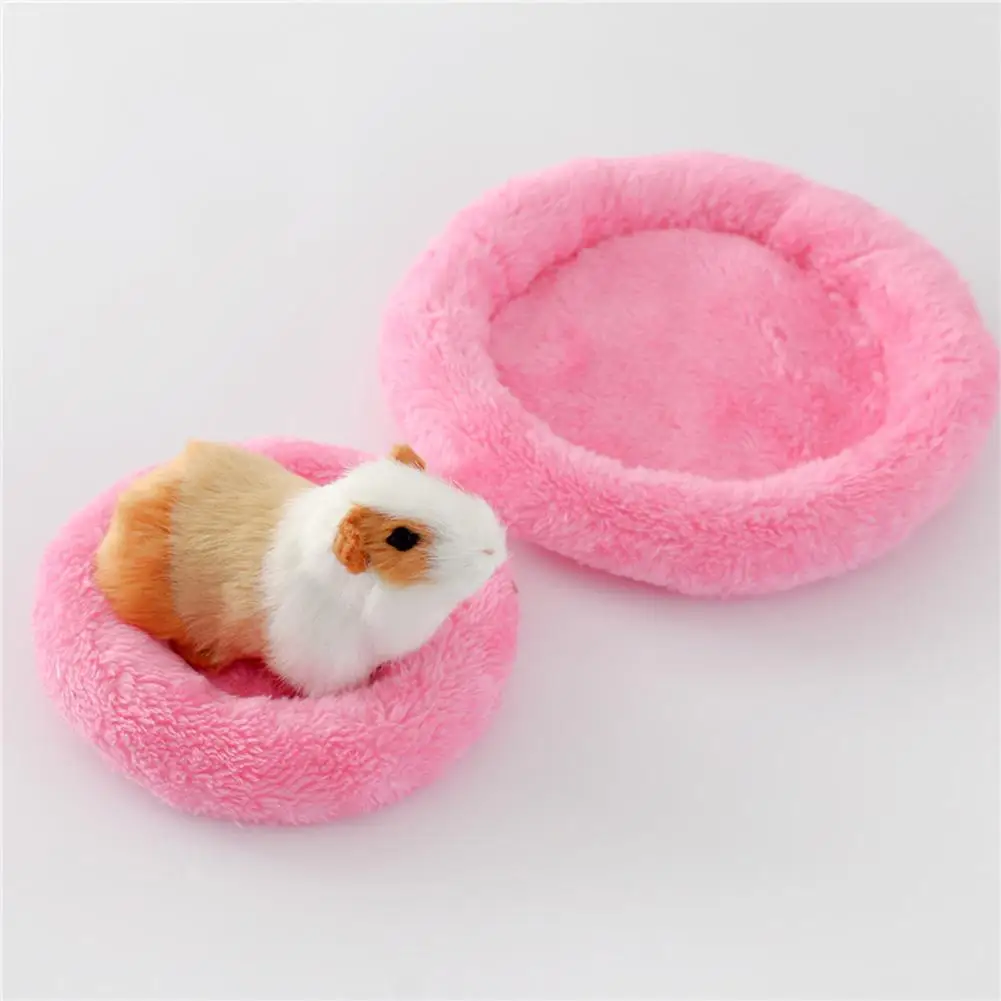 Pet Hamster Cotton Nest Pad Velvet Warm Cushion For Hamster Hedgehog Chinchilla Rabbit Guinea Pig Accessories