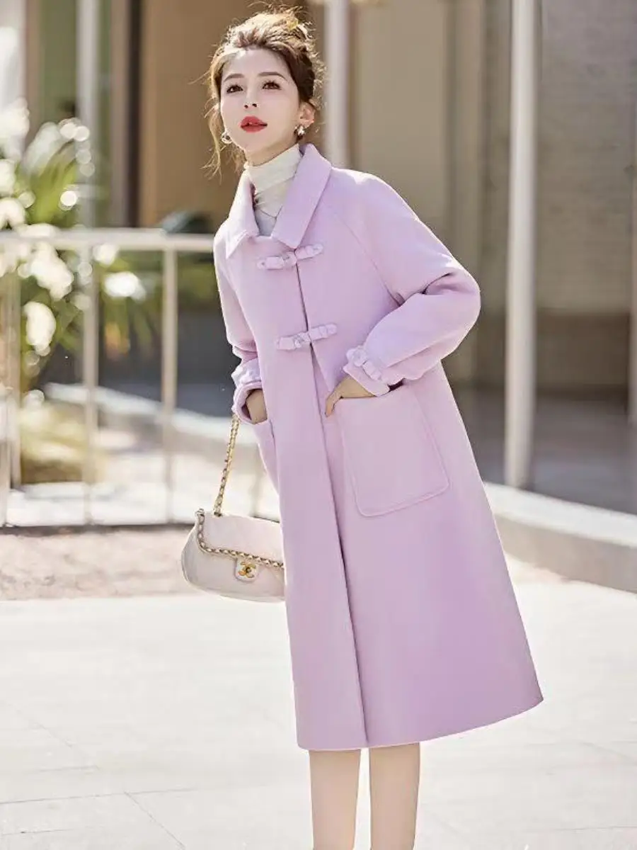 purple-woolen-coat-2025-mid-length-small-size-button-up-collar-cotton-autumn-winter-tweed-french-ket-square