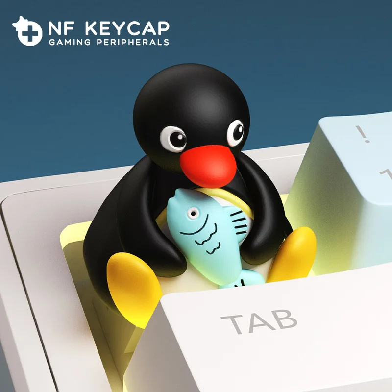pingu-pinguim-keycap-personalizacao-criativa-keycap-esc-mecanico-keycap-personalizado-keycap-artesanal-ornamento