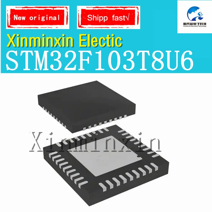 10 Stks/partij STM32F103T8U6 STM32F103 VFQFPN-36 Ic Chip Nieuwe Originele