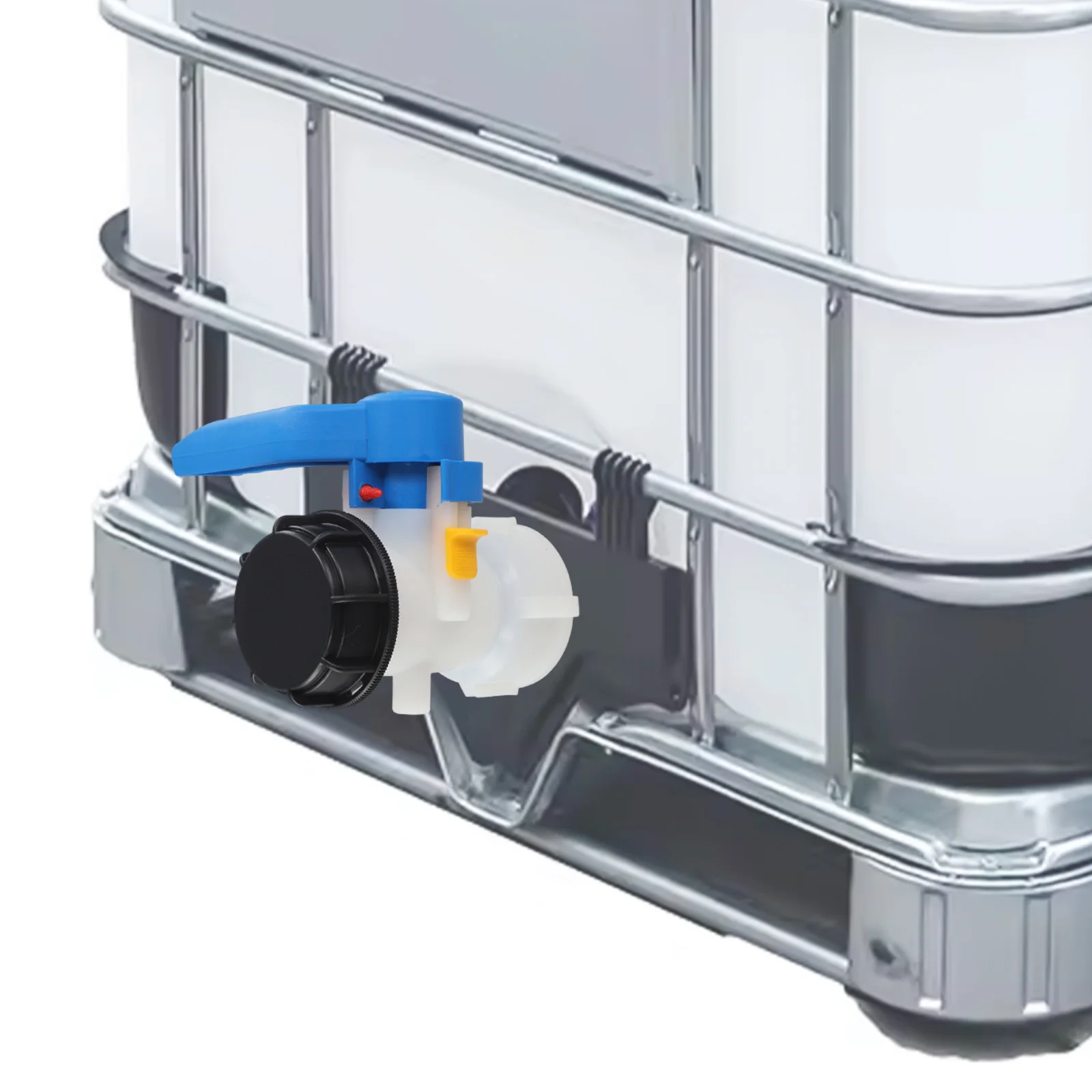 Efficient IBC Container Drain Cock Valve 60mm Cap S60x6 Coarse Thread Designed for Easy Flow Control and Reusability