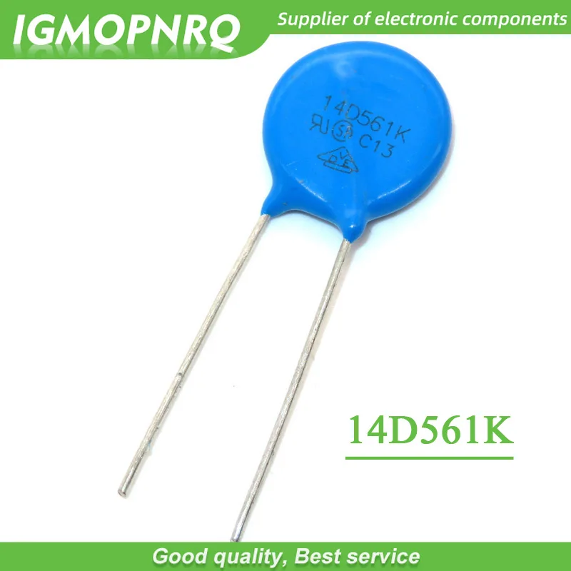 

10 шт. 561K пьезорезистор 14D561K 560V Варистор резистор IGMOPNRQ