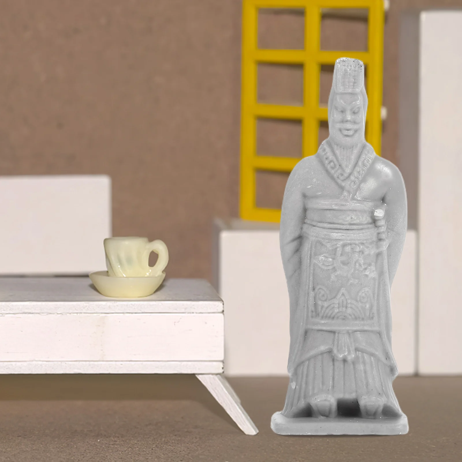 

8 Pcs Mini Terracotta Warriors PVC Sculpture Ancient Figurines Desk Decor Garden Supplies Mini Landscapes Aquarium Tank Decor