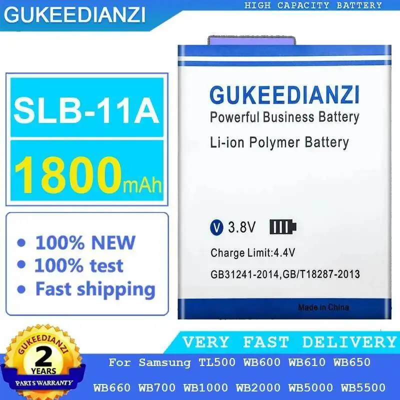 

Camera Battery Slb-11A 1800Mah For Samsung TL500 WB600 WB610 WB650 WB660 WB700 WB1000 WB2000 WB5000 WB5500