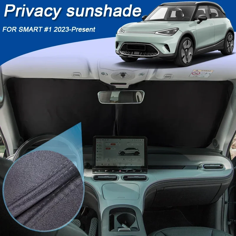Car Black Windows Privacy Sunshade Auto Anti-UV Heat Insulation Protect Cover Interior Accessories For Smart #1 2023-Present