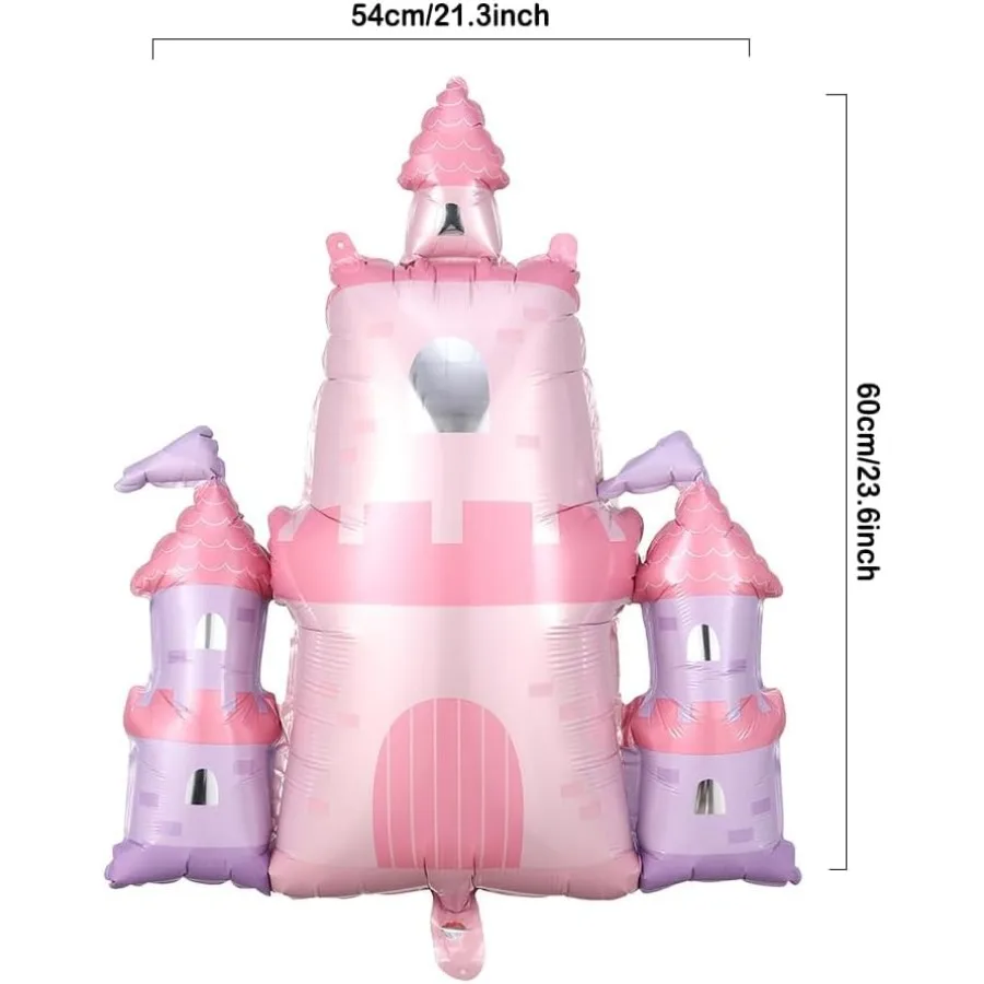 Princess Birthday Party Decorations 150Pcs Pastel Macaron Balloon Arch Garland Kit with Crown and Castle Foil Balloon for Princ