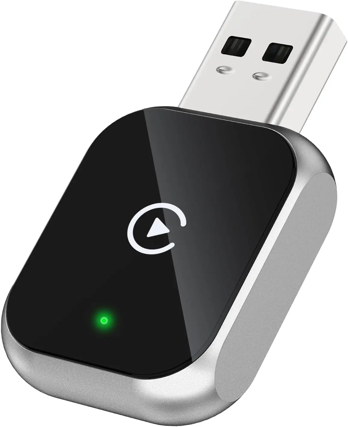 

Mini Wireless CarPlay Adapter for iPhone - Bluetooth CarPlay Dongle, iOS 10+ Compatible, Silver (2025 Upgraded)