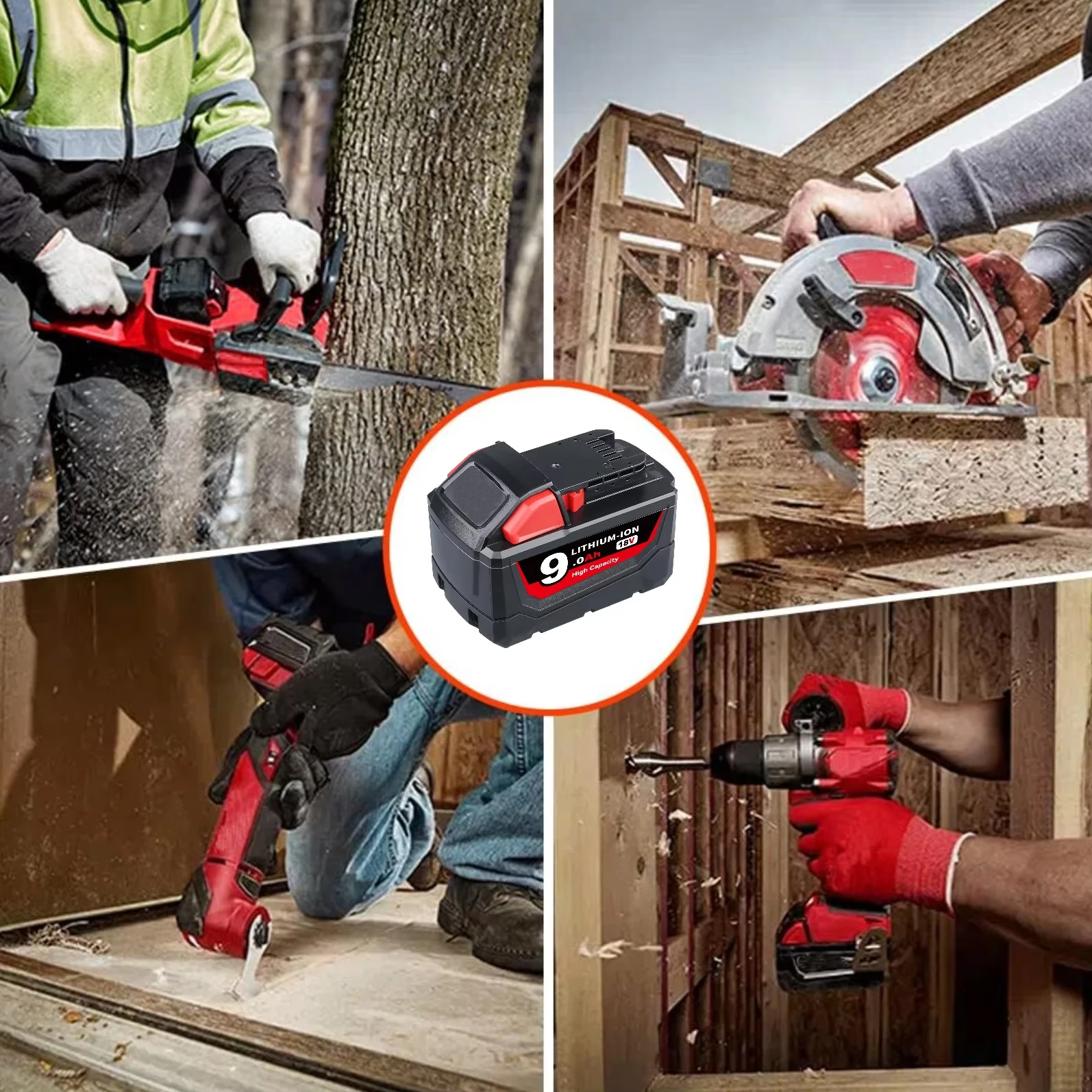 فانون 1/2/4 قطعة 9.0Ah تبديل البطارية لميلووك ee 18 فولت M18 48-11-1815 48-11-1850 2604-22 48-11-1840 بطارية دبوس #4