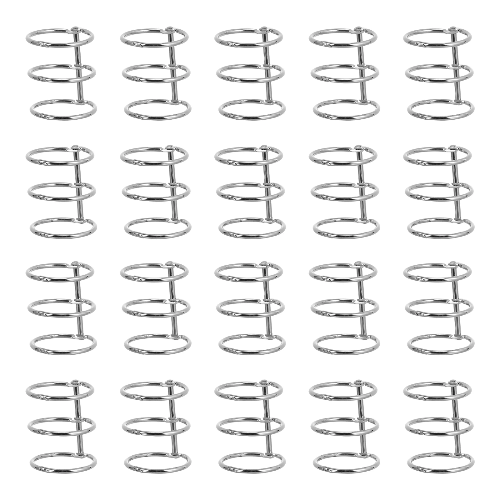 20 قطعة مجموعة حلقات الموثق حلقات ربط قوية ل مذكرة ورقة فضفاضة حفظ وثيقة فرز المفاجئة حلقة إغلاق سهلة فتح إغلاق