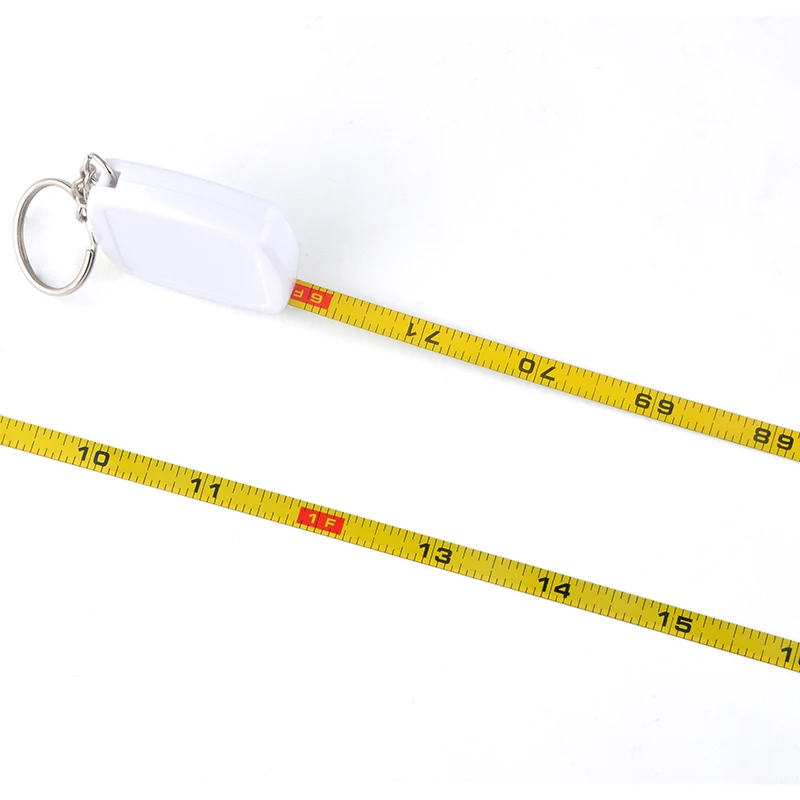 Wintape 2m Portable Keychain Mini Steel Tape Measure, Square Steel Tape Measure With Your Logo, 6ft Measuring Tape