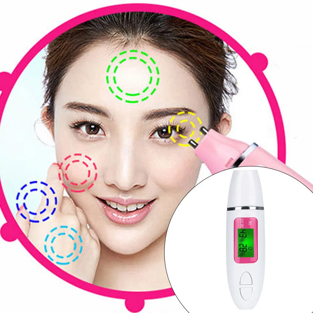 Probador Digital de humedad de aceite de piel, Detector facial, dispositivo de belleza para salón